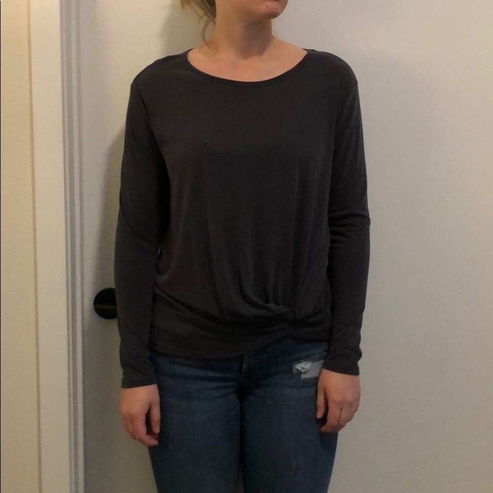 Sadie & Sage Grey Long Sleeve Shirt